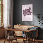 Floral Texture Vertical Canvas Print