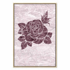 Floral Texture Vertical Canvas Print