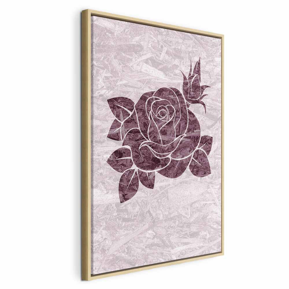 Floral Texture Vertical Canvas Print