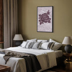 Floral Texture Vertical Canvas Print