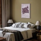 Floral Texture Vertical Canvas Print