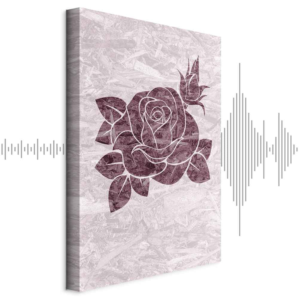 Floral Texture Vertical Canvas Print