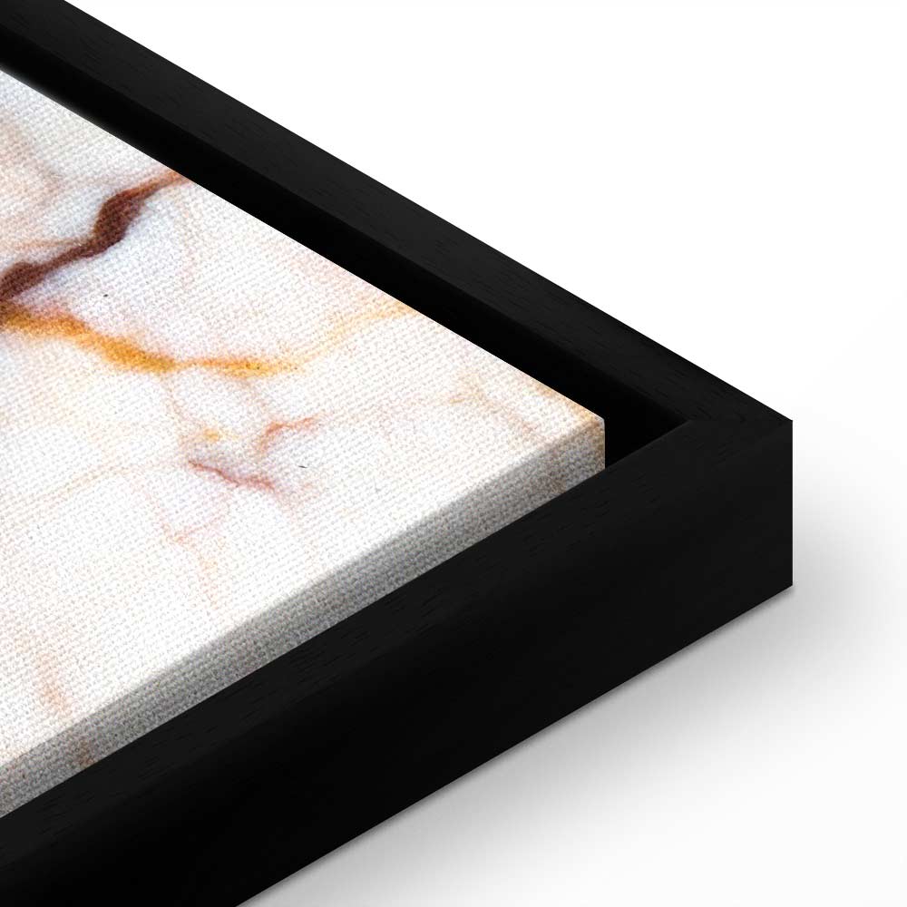 Delicate Lily on Sepia Marble Canvas Print