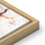 Delicate Lily on Sepia Marble Canvas Print