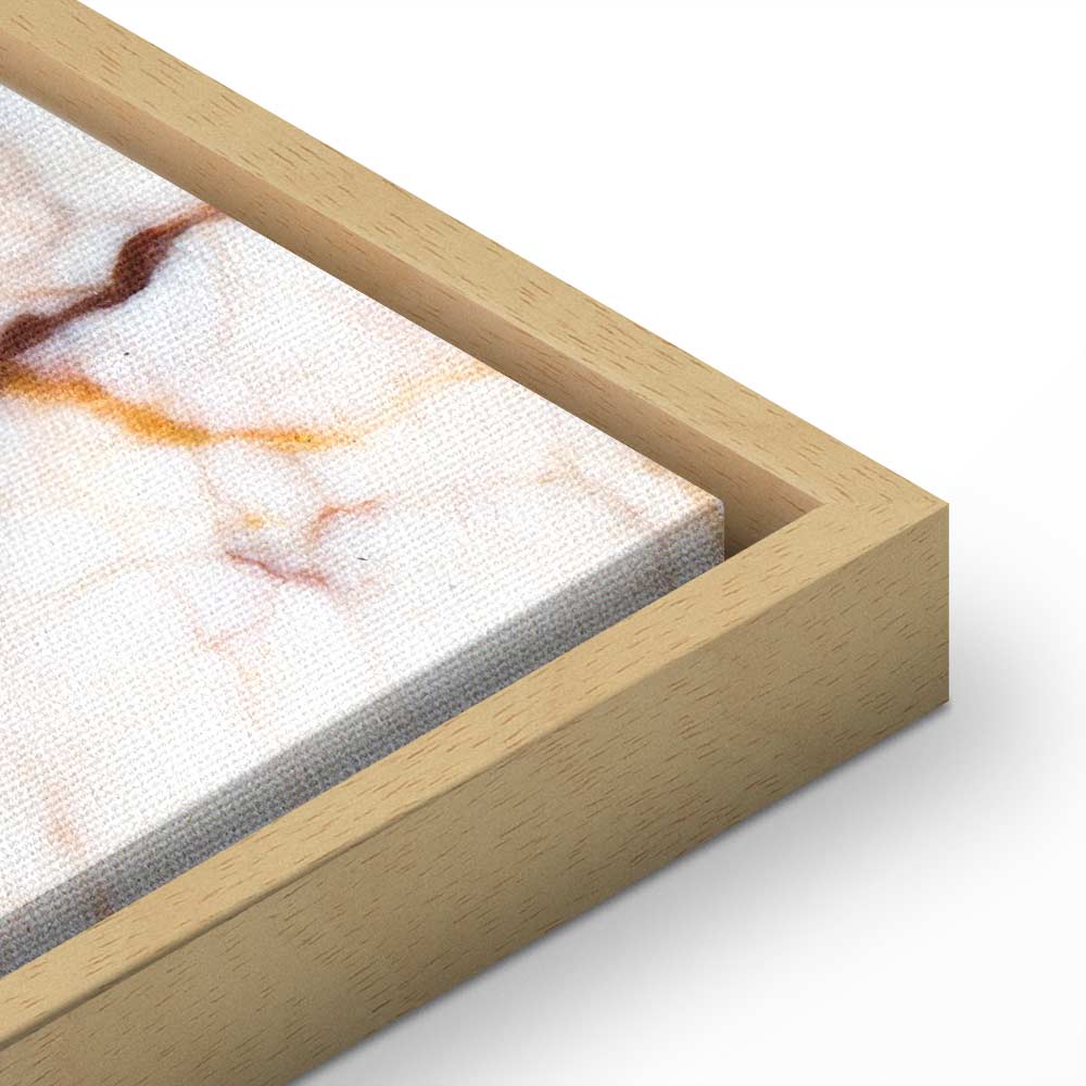 Delicate Lily on Sepia Marble Canvas Print