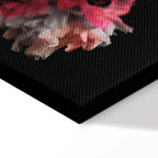 Colorful Peony Bouquet on Black Canvas Print