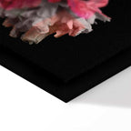 Colorful Peony Bouquet on Black Canvas Print