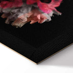 Colorful Peony Bouquet on Black Canvas Print