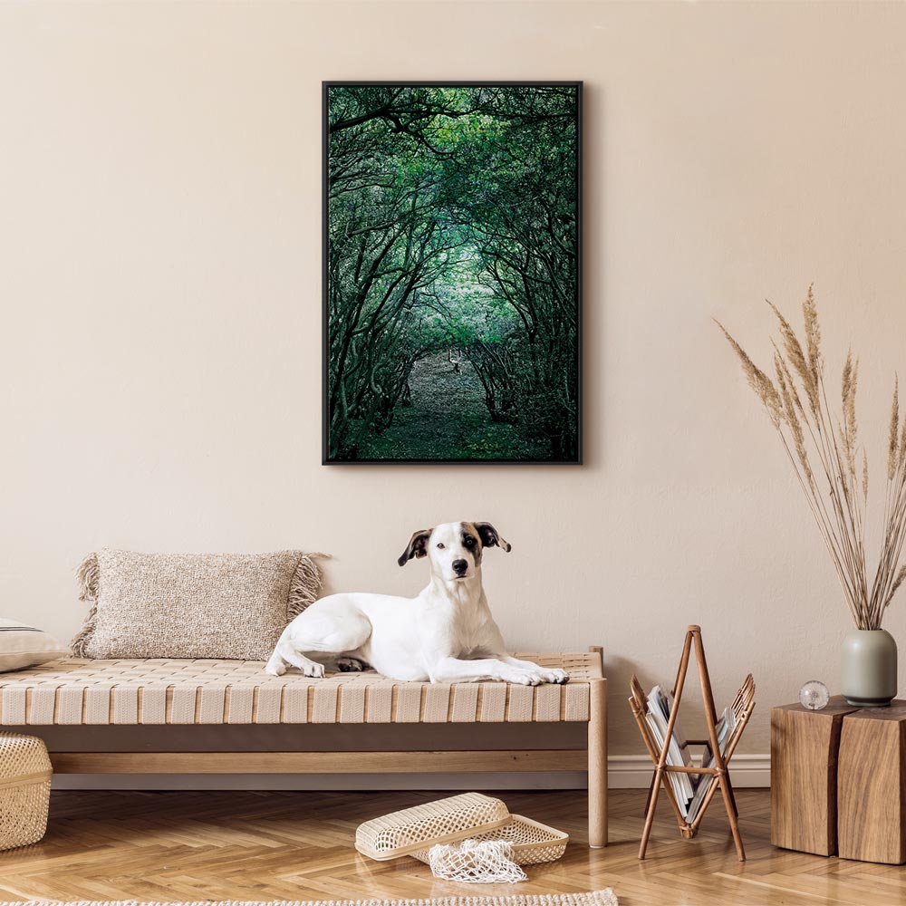 Green Pergola Nature Canvas Print