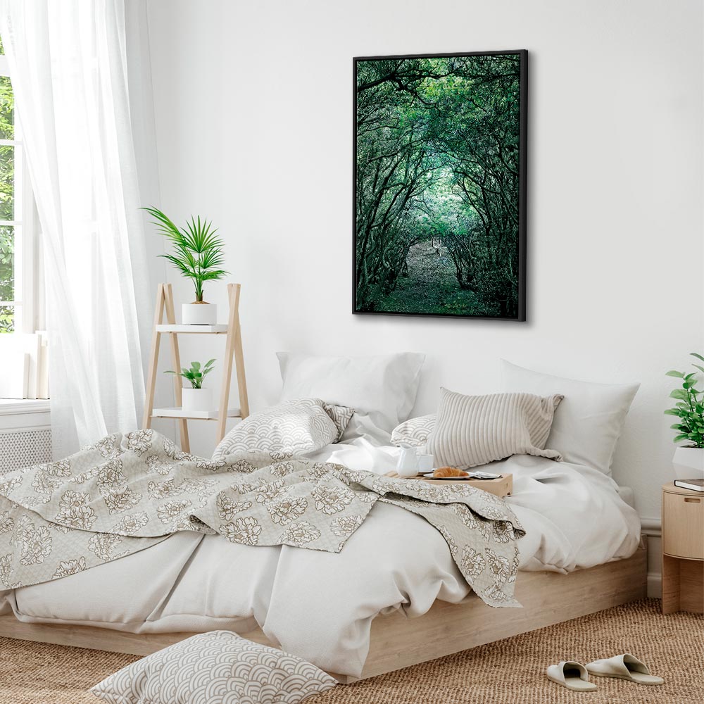 Green Pergola Nature Canvas Print