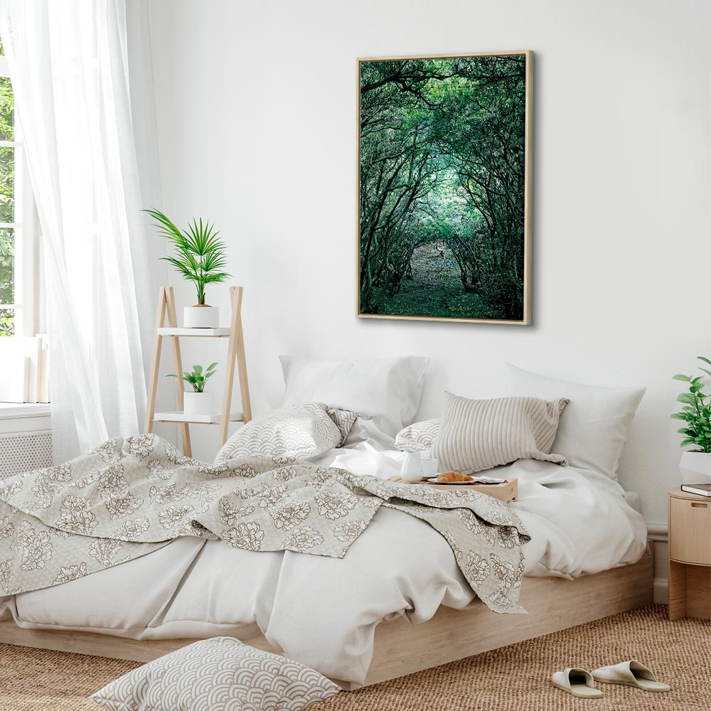 Green Pergola Nature Canvas Print