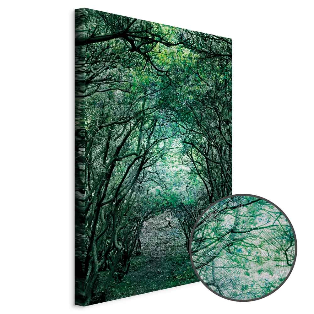 Green Pergola Nature Canvas Print