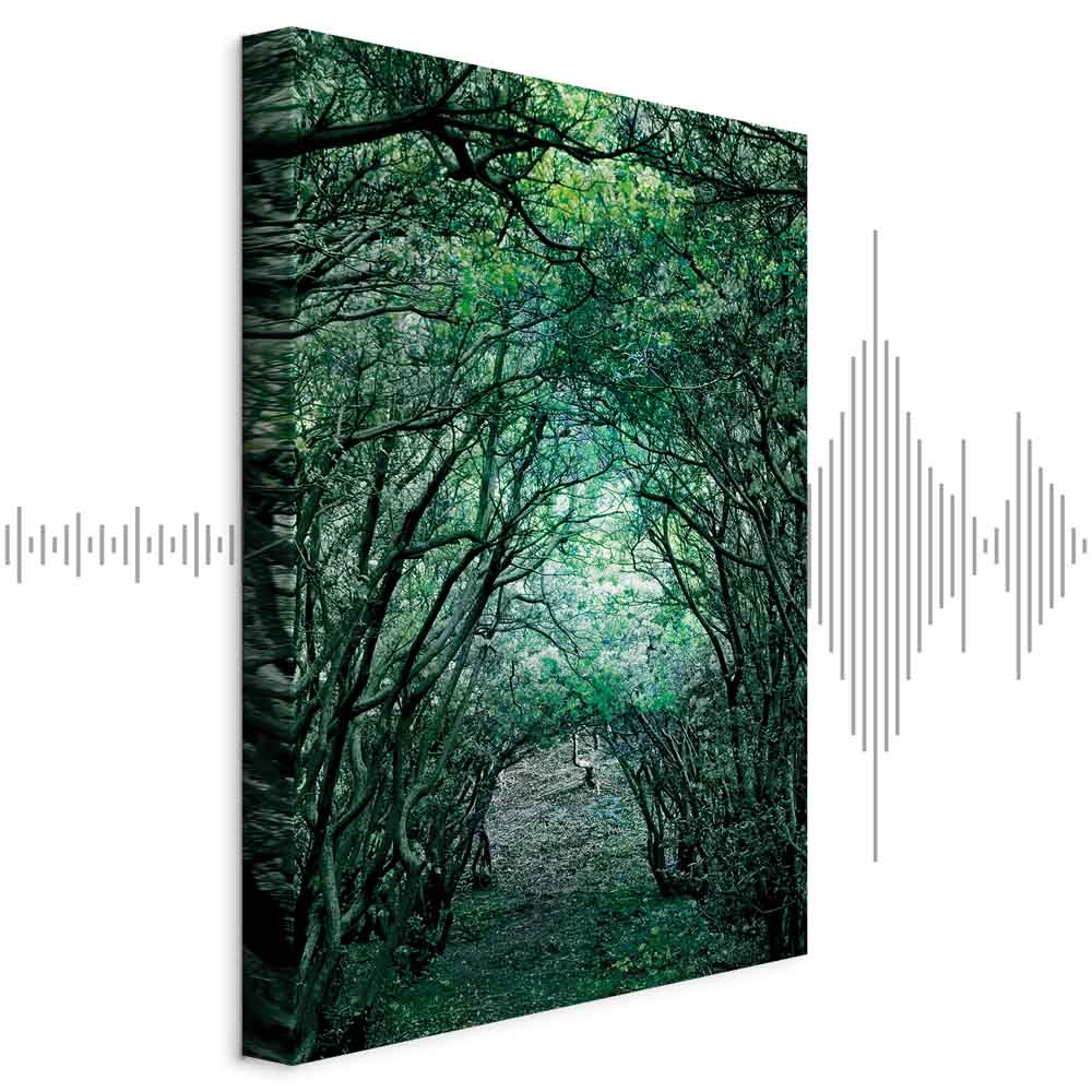Green Pergola Nature Canvas Print