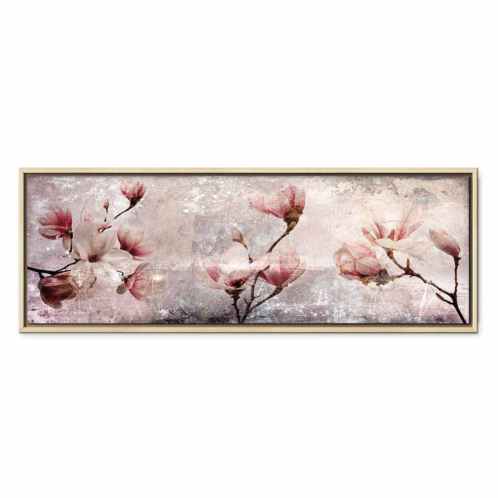 Magnolia Floral Narrow Canvas Print
