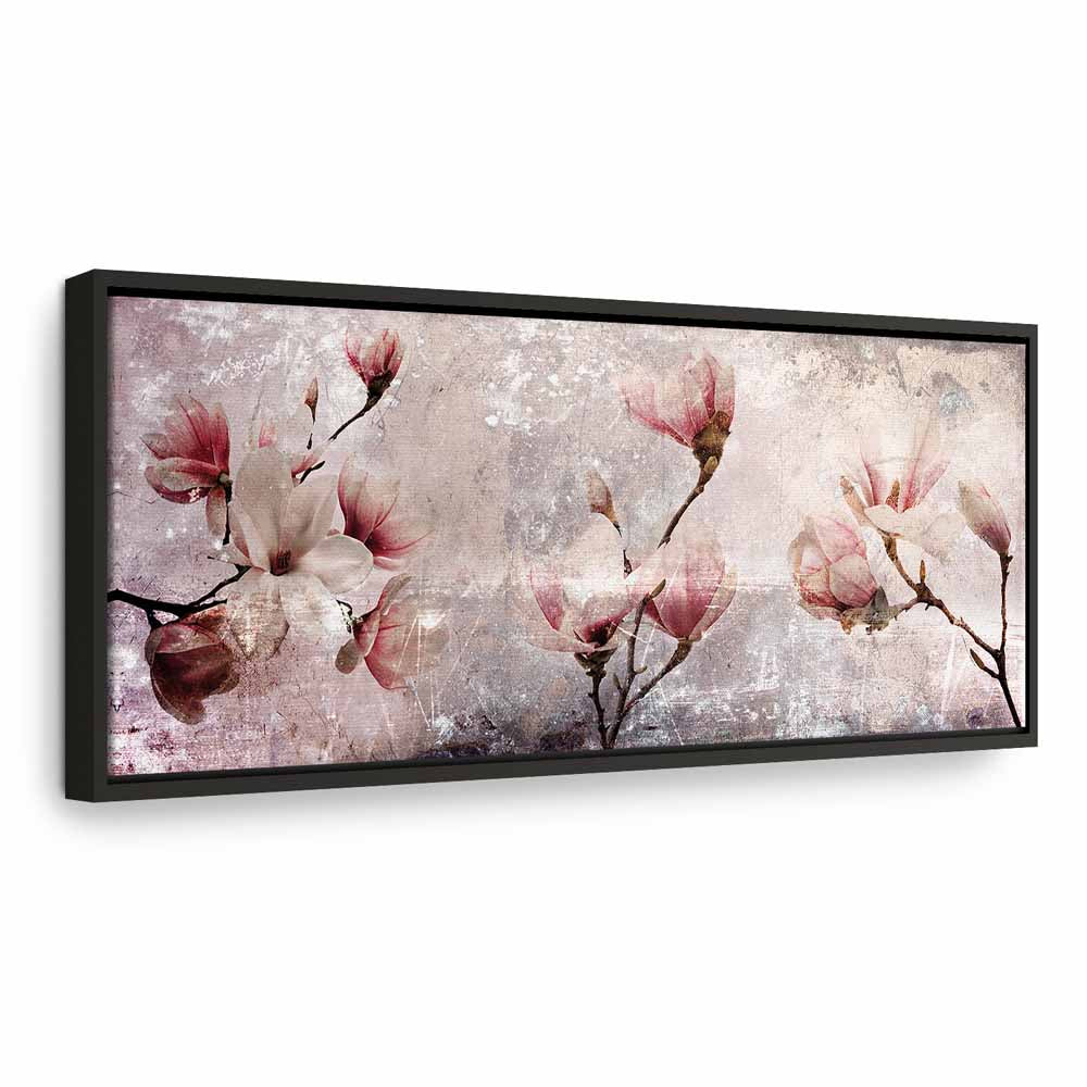 Magnolia Floral Narrow Canvas Print