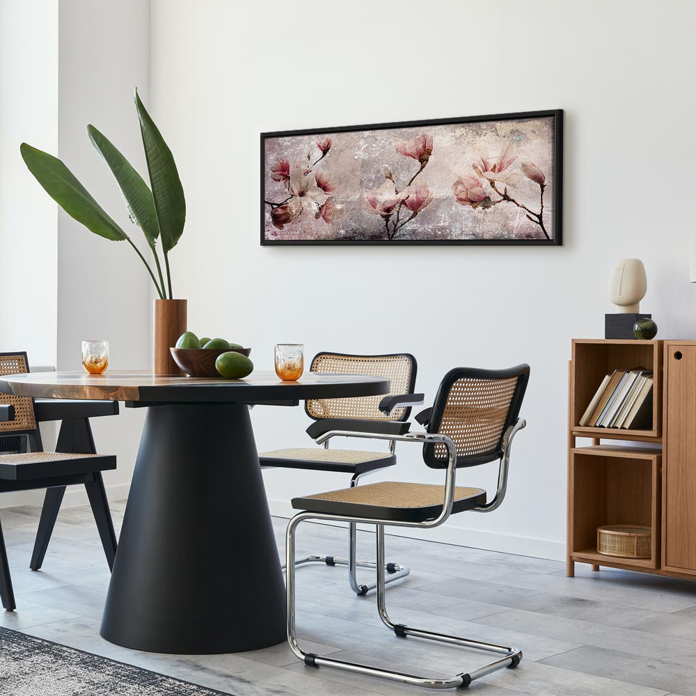 Magnolia Floral Narrow Canvas Print