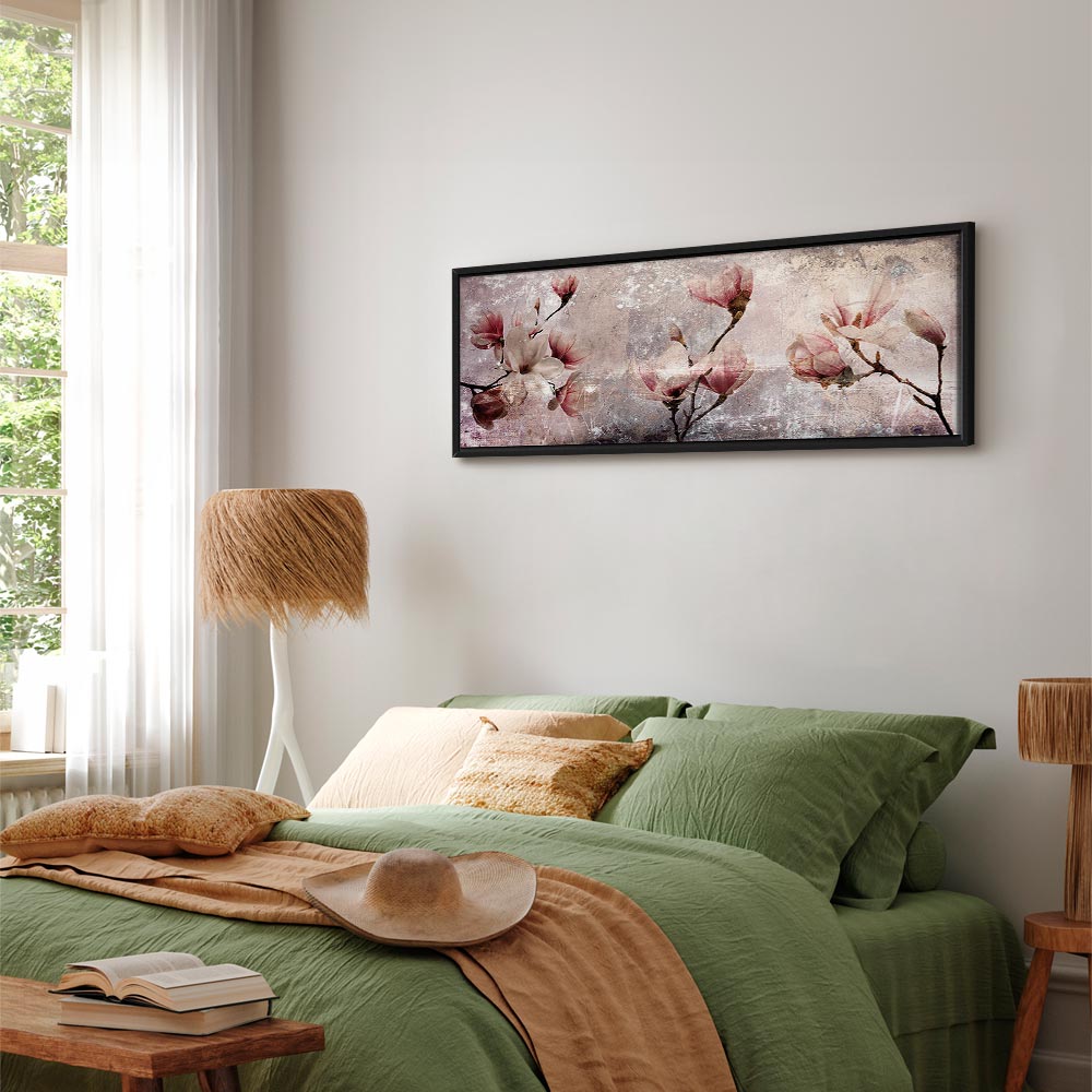 Magnolia Floral Narrow Canvas Print