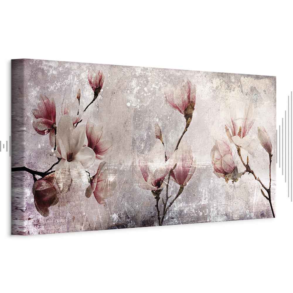 Magnolia Floral Narrow Canvas Print