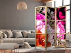 Floral Abundance Japanese 3-Panel Room Divider