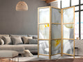 Luminous Tulips Floral 3-Panel Japanese Room Divider