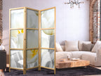 Luminous Tulips Floral 3-Panel Japanese Room Divider