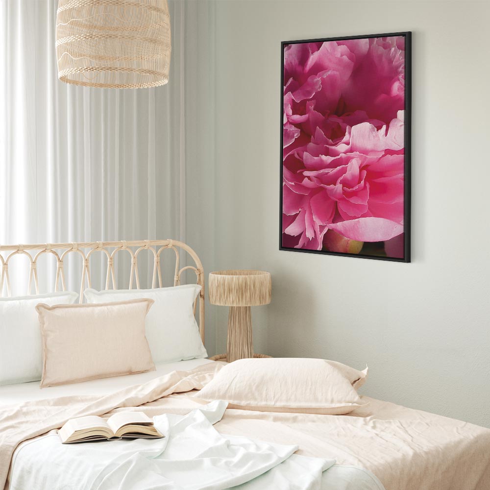 Pink Peony Flower Floral Canvas Print