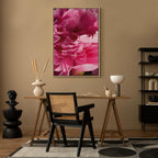 Pink Peony Flower Floral Canvas Print