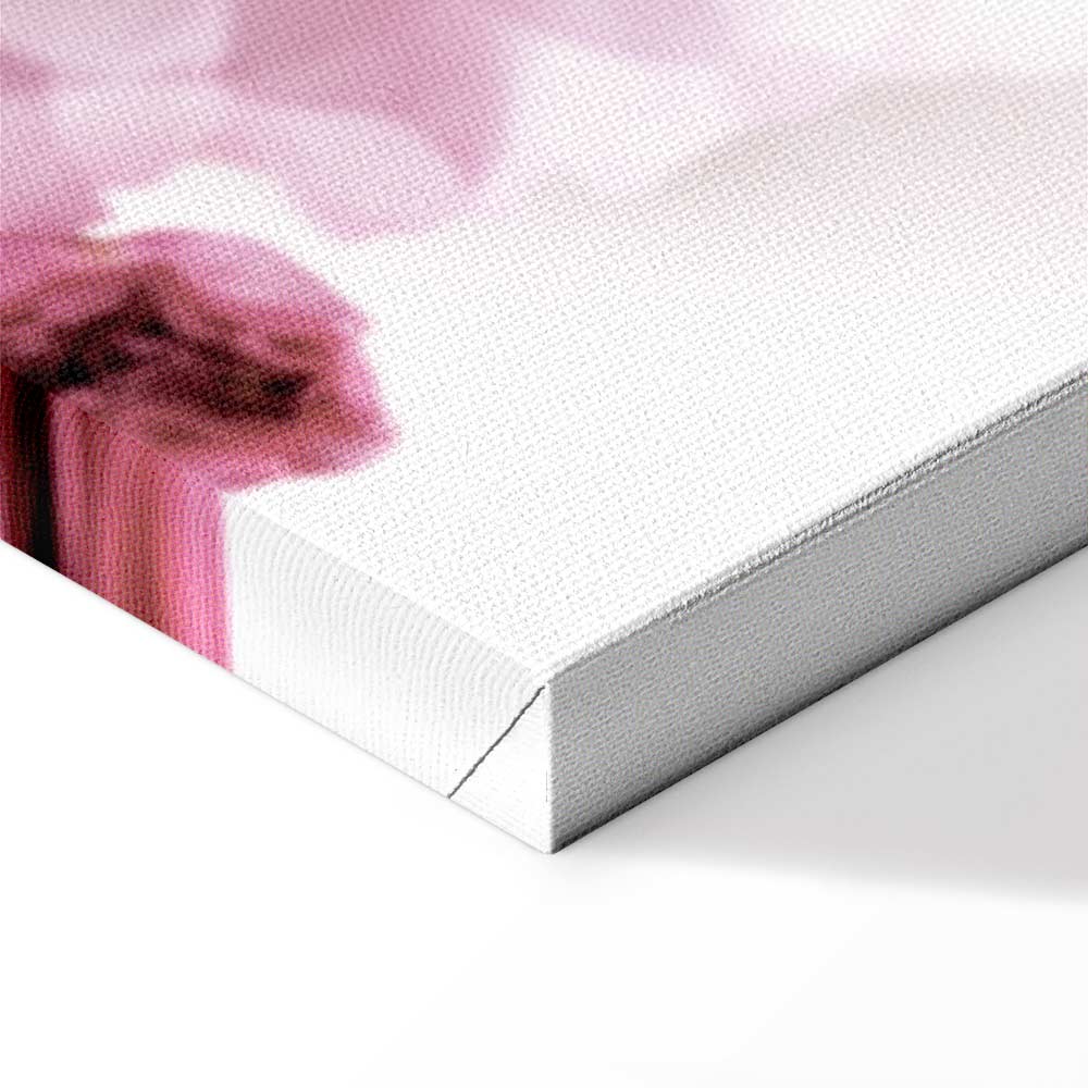 Pink Flower Petals Glamour Canvas Print
