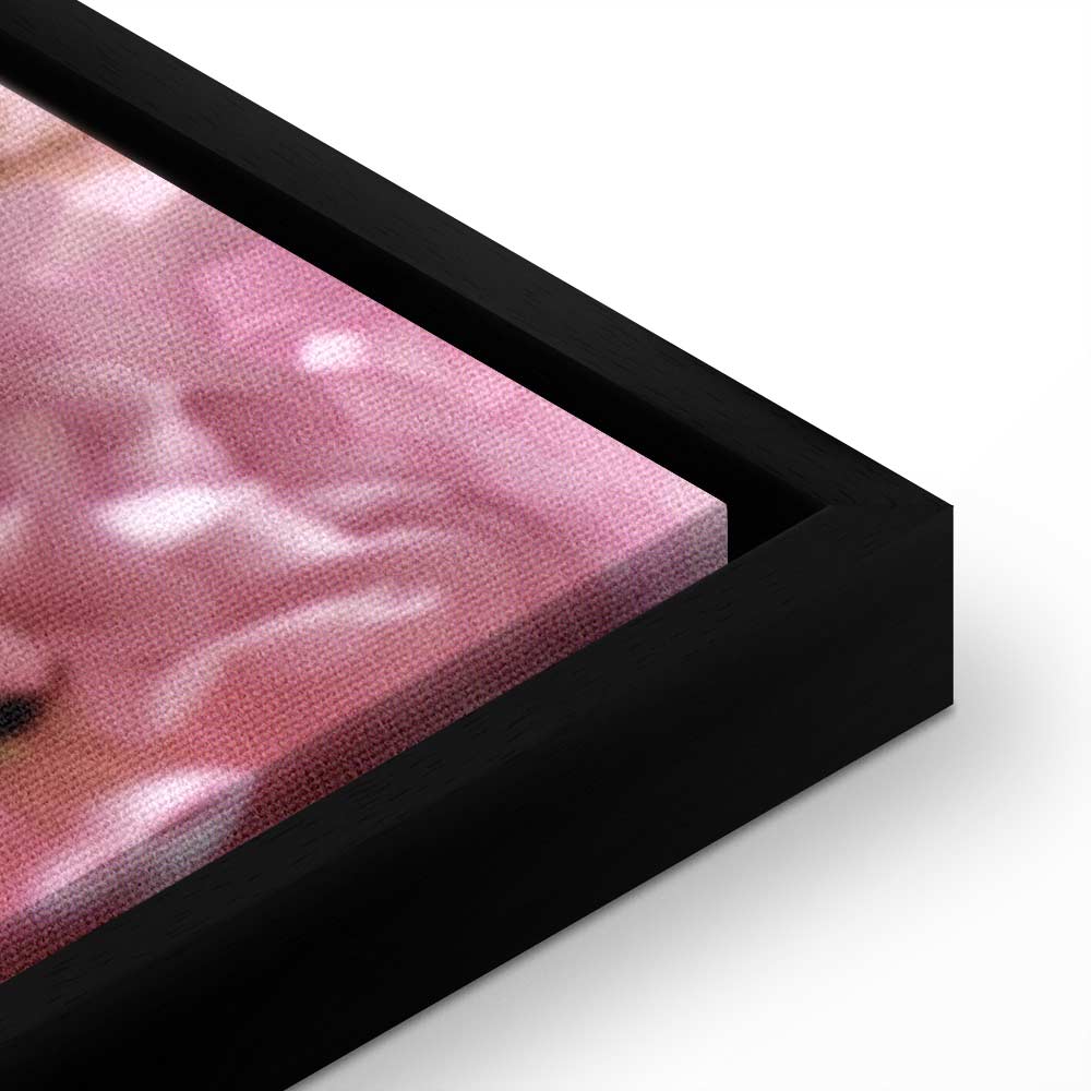 Pink Flower Petals Glamour Canvas Print