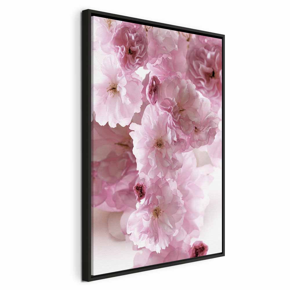 Pink Flower Petals Glamour Canvas Print