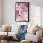 Pink Flower Petals Glamour Canvas Print