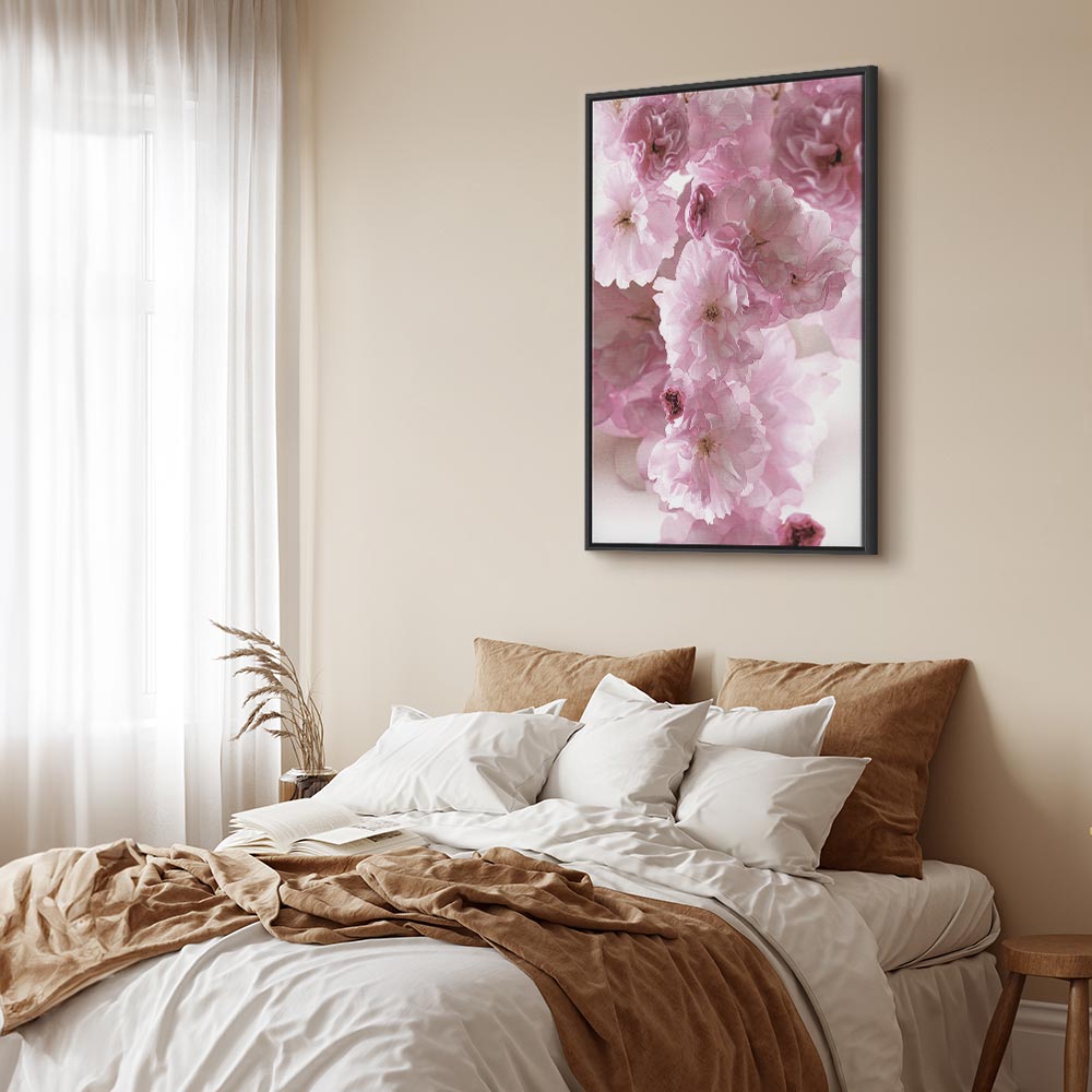 Pink Flower Petals Glamour Canvas Print
