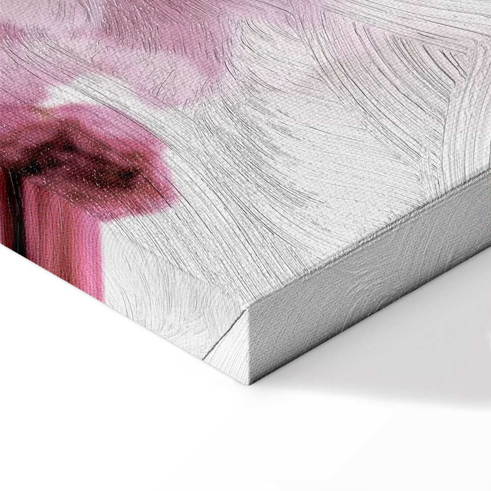 Pink Flower Petals Glamour Canvas Print