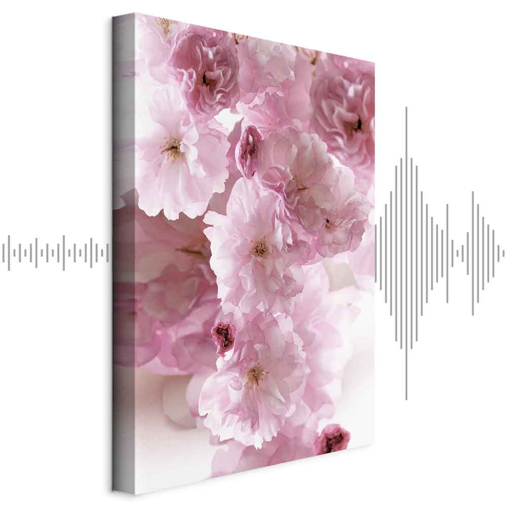 Pink Flower Petals Glamour Canvas Print