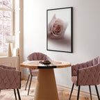Pastel Pink Rose Floral Canvas Print