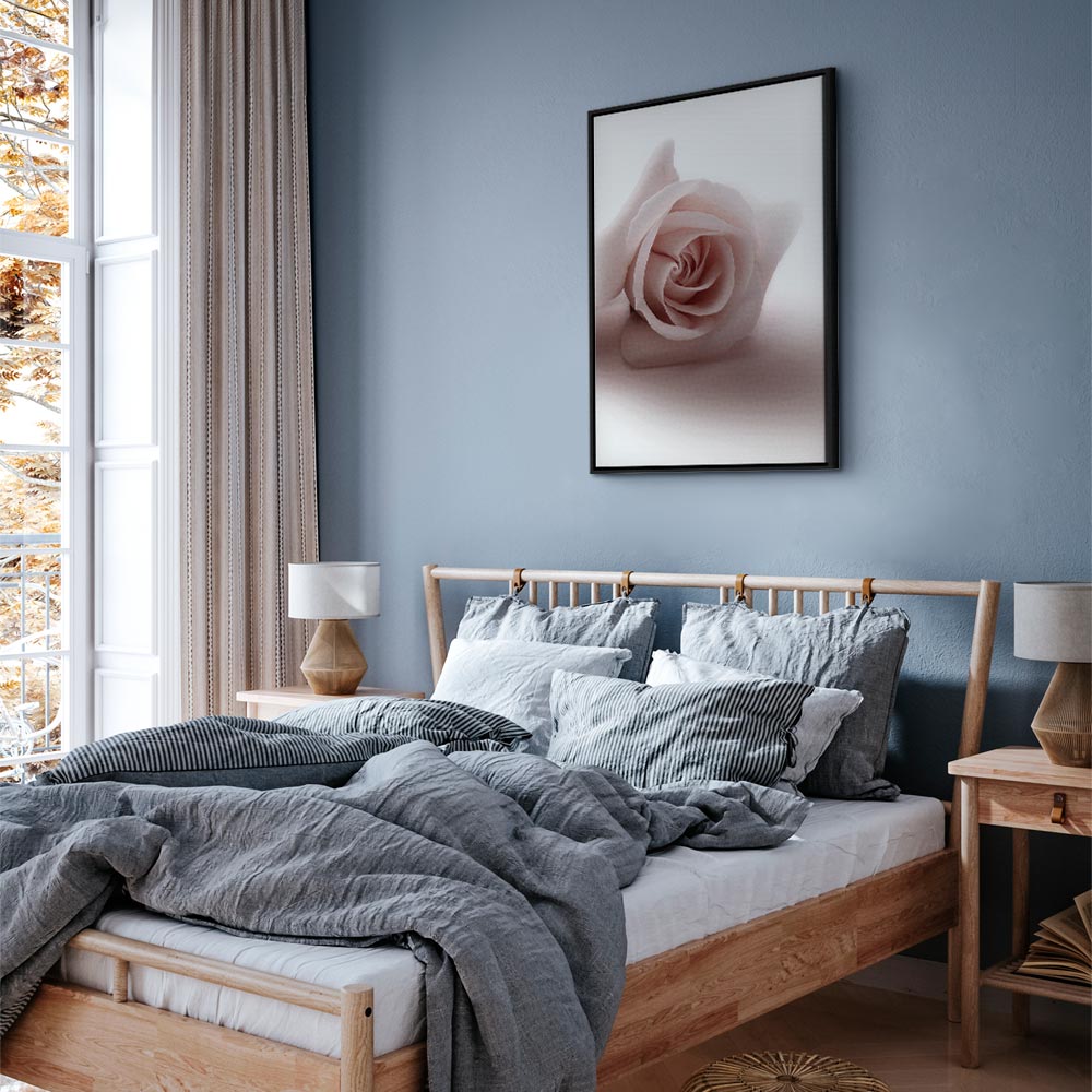 Pastel Pink Rose Floral Canvas Print