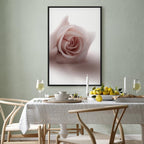 Pastel Pink Rose Floral Canvas Print