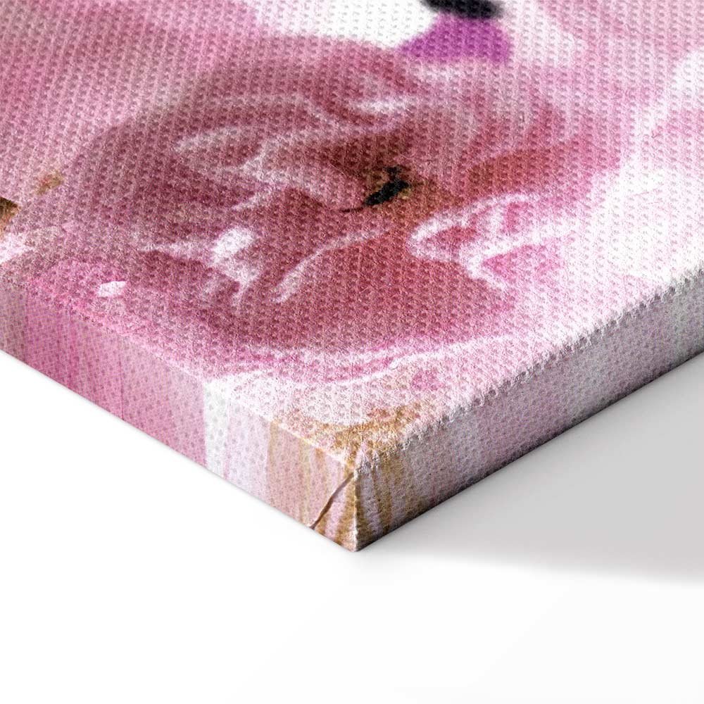 Pink Floral Garden Canvas Print