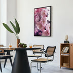 Pink Floral Garden Canvas Print