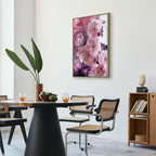 Pink Floral Garden Canvas Print