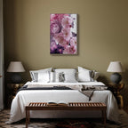 Pink Floral Garden Canvas Print