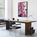 Pink Floral Garden Canvas Print