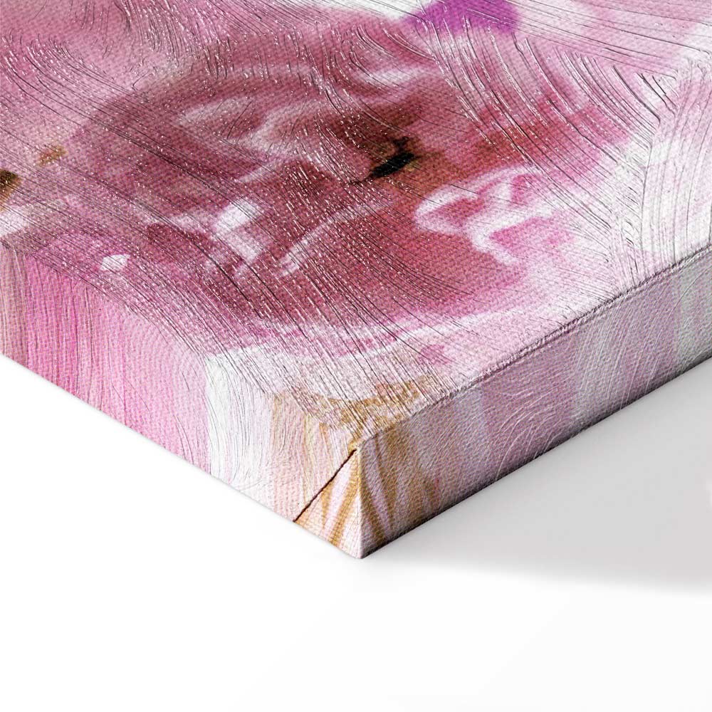 Pink Floral Garden Canvas Print