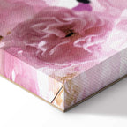 Pink Floral Garden Canvas Print