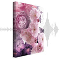 Pink Floral Garden Canvas Print
