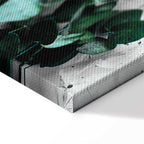 Eucalyptus Leaves Texture Vertical Canvas Print
