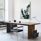 Eucalyptus Leaves Texture Vertical Canvas Print