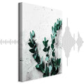 Eucalyptus Leaves Texture Vertical Canvas Print