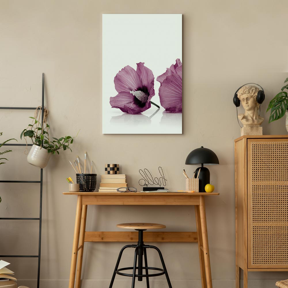 Close Floral Nature Vertical Canvas Print