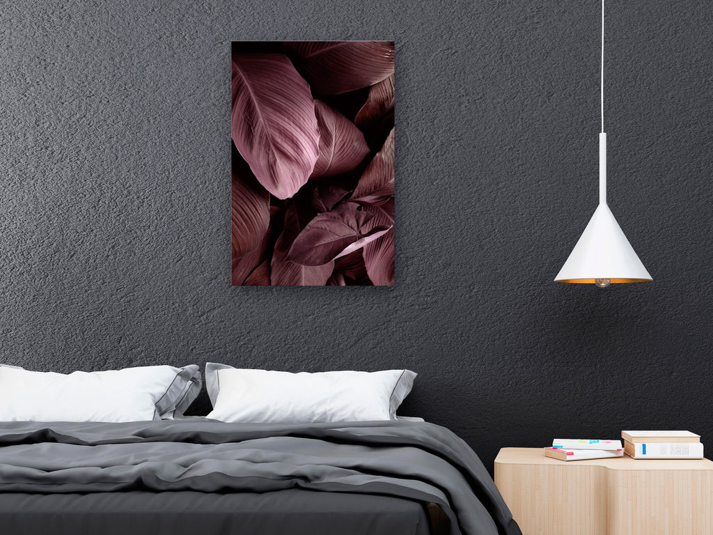 Canvas Print Velvet Leaves 1 Part Vertical